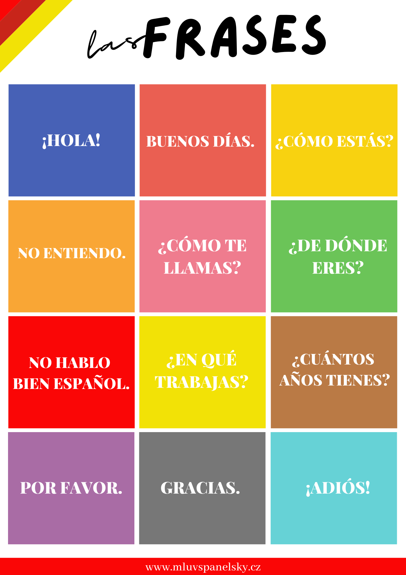 španělské fráze