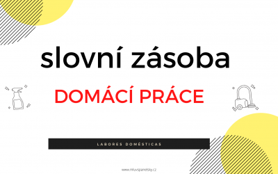 Slovní zásoba na domácí práce ve španělštině