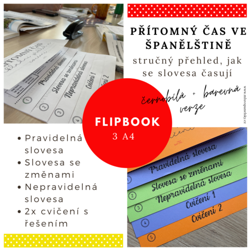 flipbook na přítomný čas ve španělštině