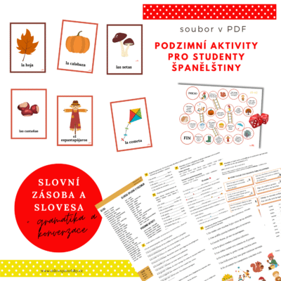 Pracovní listy na podzim ve španělštině
