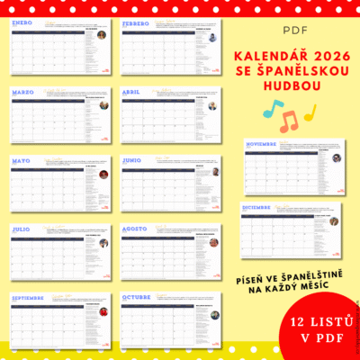 Kalendář ve španělštině 2026