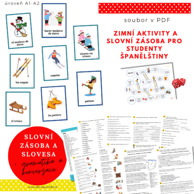 Pracovní listy na zimní aktivity ve španělštině