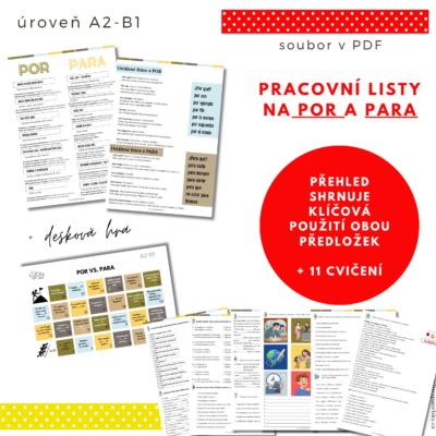 Pracovní listy na POR a PARA (PDF)