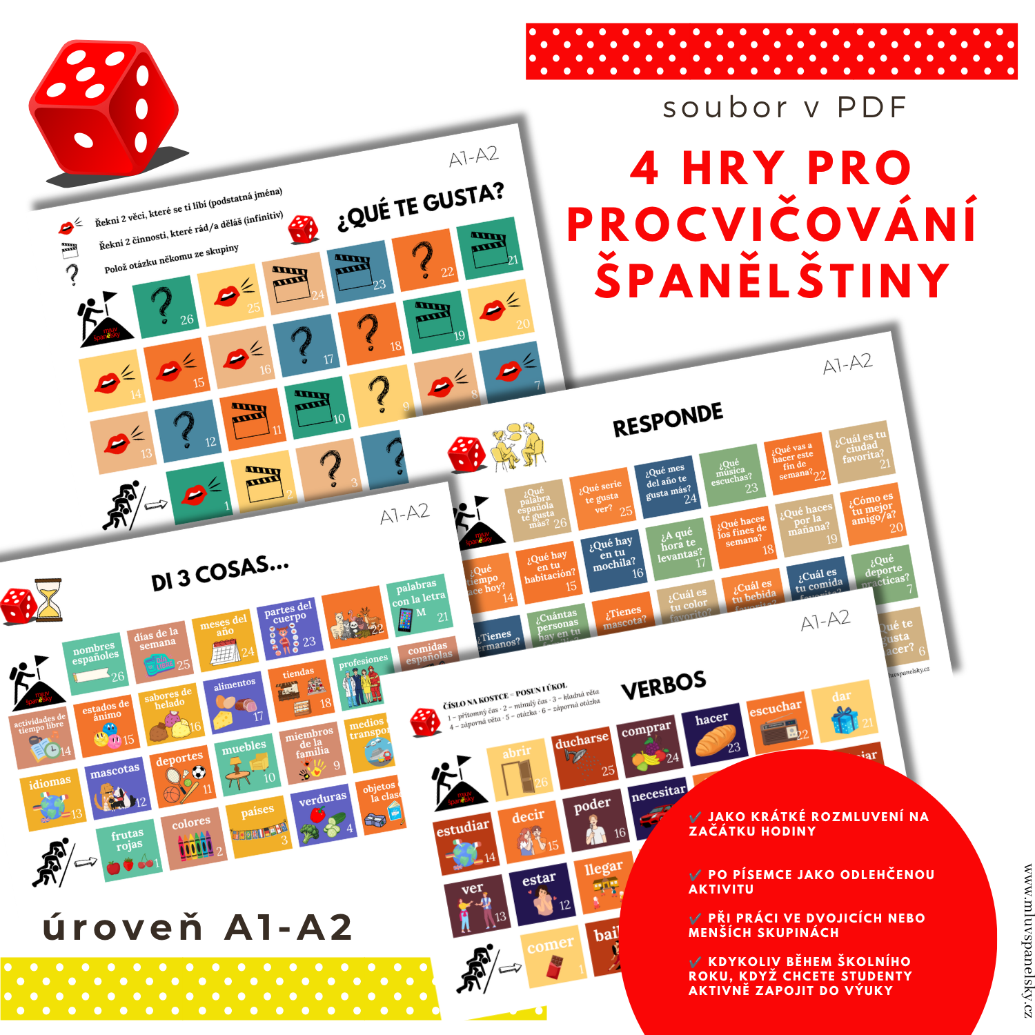 4 hry na procvičování španělštiny